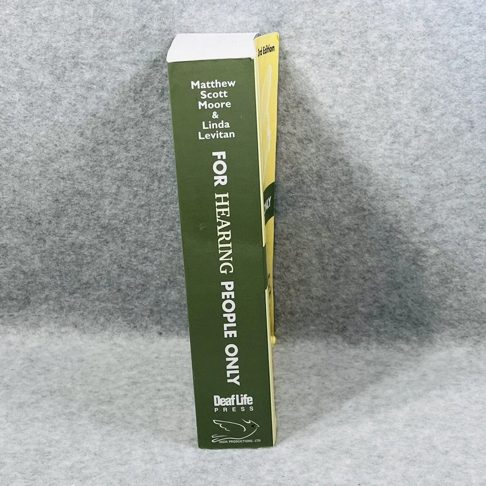 For‎ Hearing People Only 3rd Edition Paperback GOOD Deaf Community Moore Levitan